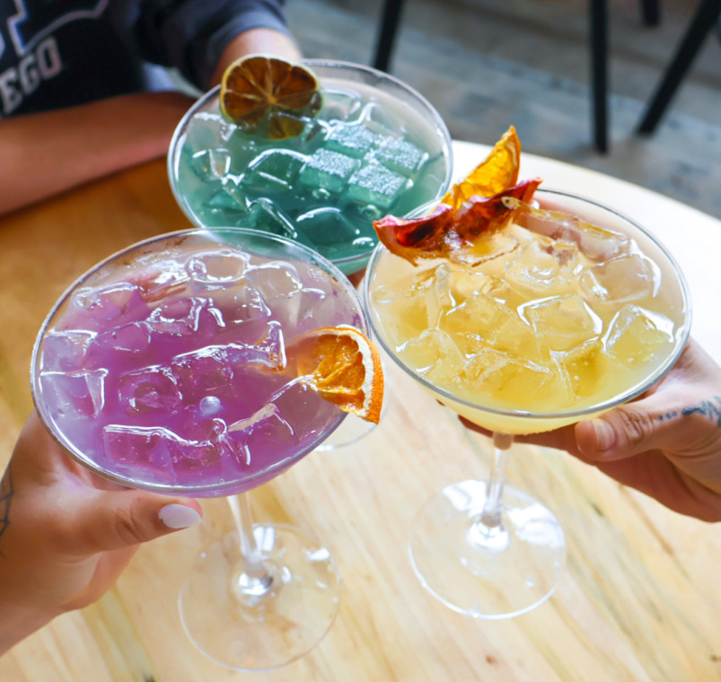 A botanical zero-proof cocktail