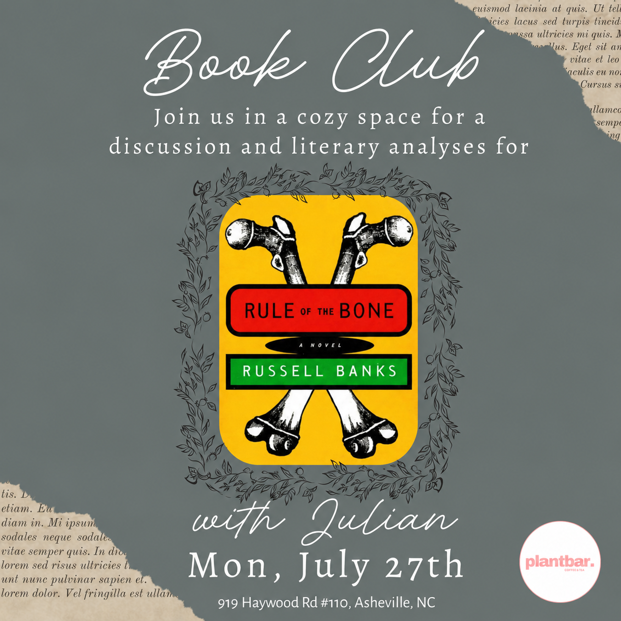 Book Club: Rule of the Bone